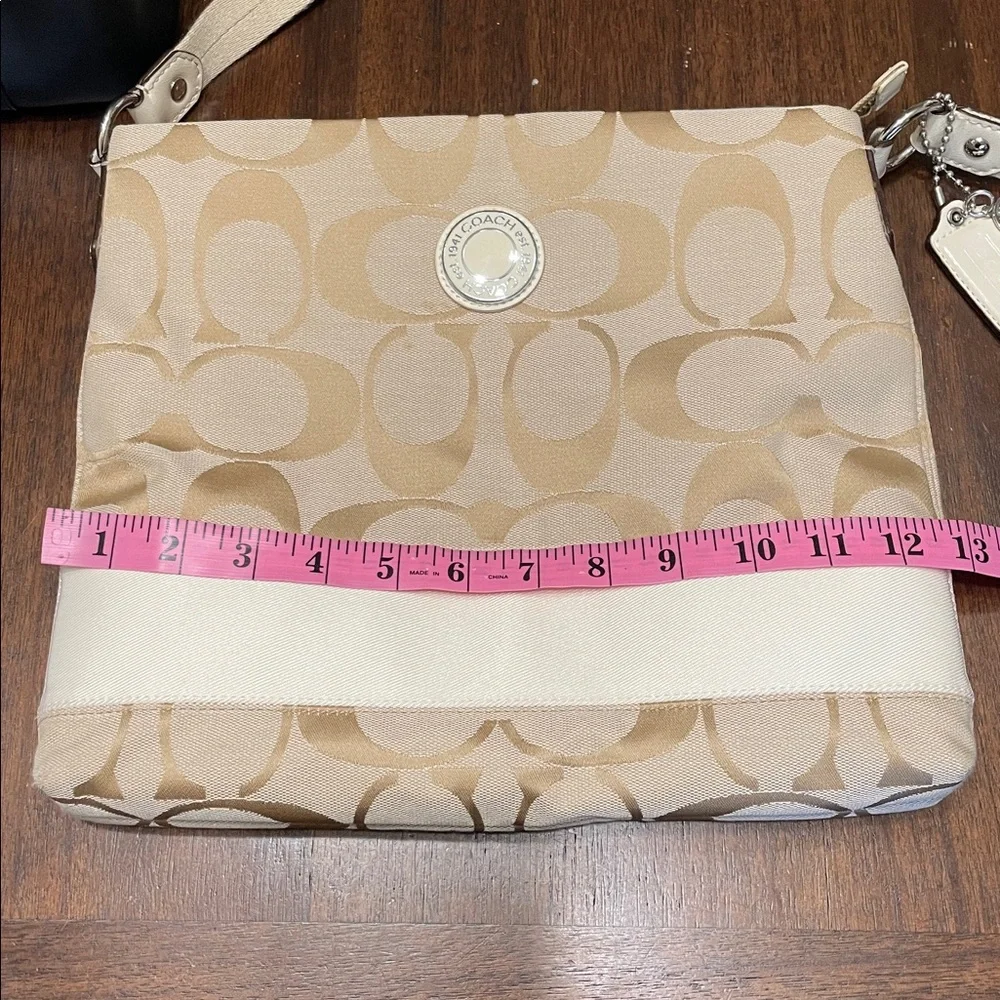 Coach Signiture hobo crossbody or shoulder bag and wallet